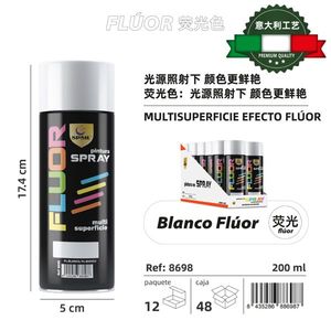 Fluor Spray Blanco 200 Ml Multisuperficie Efecto Fluor - Product Image 3