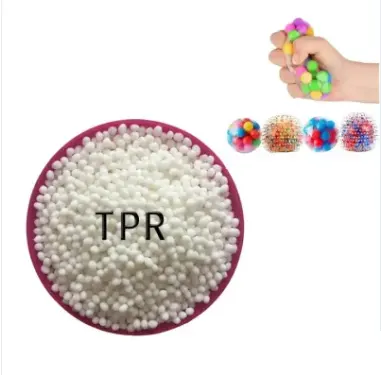 Hammadde yumuşak TPE kauçuk bileşik TPR malzemesi yumuşak beyaz plastik parçacıklar hammadde TPR