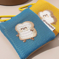 Sac anti-moustiques en maille douce pour l'été, pochette brodée mignonne pour écouteurs, idéal pour les activités de plein air des enfants, découpe et estampage, taille personnalisée