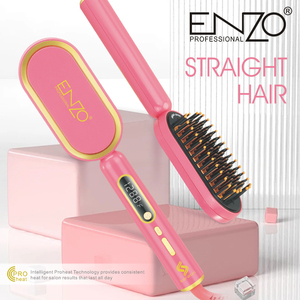 Peigne lisseur chauffant ENZO Ready Goods, lisseur céramique à ions négatifs pour des <span class=keywords><strong>cheveux</strong></span> lisses et sans frisottis - Product Image 3