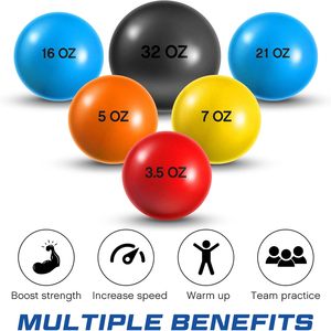 Balles de baseball lestées en sable avec coque en PVC écologique pour l'entraînement au lancer et au frappeur - Product Image 3