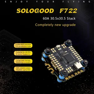 SoloGood F722 ICM42688P Uçuş Kontrol Cihazı BLHELI_S 60A 80A 4'ü 1 arada ESC <span class=keywords><strong>2</strong></span>-6S FPV Yığını Freestyle Drone Parçaları için - Product Image 2