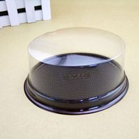 Mini boîte d'emballage de récipients jetables de dôme de gâteau de boîte à gâteau en plastique transparent de ménage