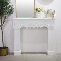 Table de Console en Bois Antique pour Salon Entrée Couloir Meubles de Maison Rétro Blanc Pays Français Design Européen Décor