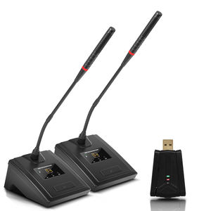 ไมโครโฟนไร้สาย QU7 UHF สำหรับการประชุม ไมโครโฟนแบบคอห่าน สำหรับการสอน การพูด และการประชุม ลดราคาพิเศษ - Product Image 1