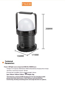 Lampe <span class=keywords><strong>de</strong></span> suspension détachable portative <span class=keywords><strong>de</strong></span> lumière <span class=keywords><strong>de</strong></span> travail <span class=keywords><strong>de</strong></span> TY6330 RGBW LED pour des entrepôts extérieurs <span class=keywords><strong>de</strong></span> projecteurs <span class=keywords><strong>de</strong></span> terminal <span class=keywords><strong>de</strong></span> fret <span class=keywords><strong>de</strong></span> <span class=keywords><strong>camping</strong></span> - Product Image 3