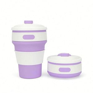 <b>Reusable</b> Silicone Coffee <b>Cup</b> for Adults - Portable, Durable, Eco-Friendly, Stackable - Product Image 5