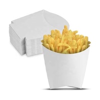 Logo imprime des paquets personnalisés emballage en papier de croustilles porte-frites boîte à frites