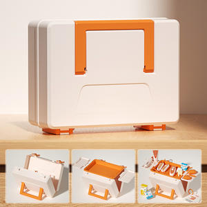 Juego de juguetes de simulación de médico, caja de herramientas médicas de plástico para niños, juego de rol, kit de inyección con estetoscopio, para niños de 5 a 7 años - Product Image 1