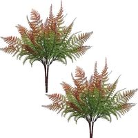 Bouquet de feuilles de fougère en plastique, accessoires muraux pour plantes, gel souple, grandes plantes en pot multi-feuilles, décoration intérieure/extérieure pour mariage