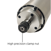 Kit de moteur de broche refroidi par air pour machine de gravure + convertisseur de fréquence + pince, moteur de broche 0,8 kW 24000 tr/min, moteur à vitesse CNC
