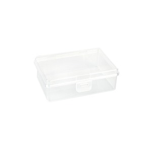 Caja de Almacenamiento Rectangular Transparente de Plástico de 9.7 Pulgadas con Tapa para Piezas de Repuesto, Componentes, Baterías, Monedas, Cuentas, Modelo 9735 - Product Image 1
