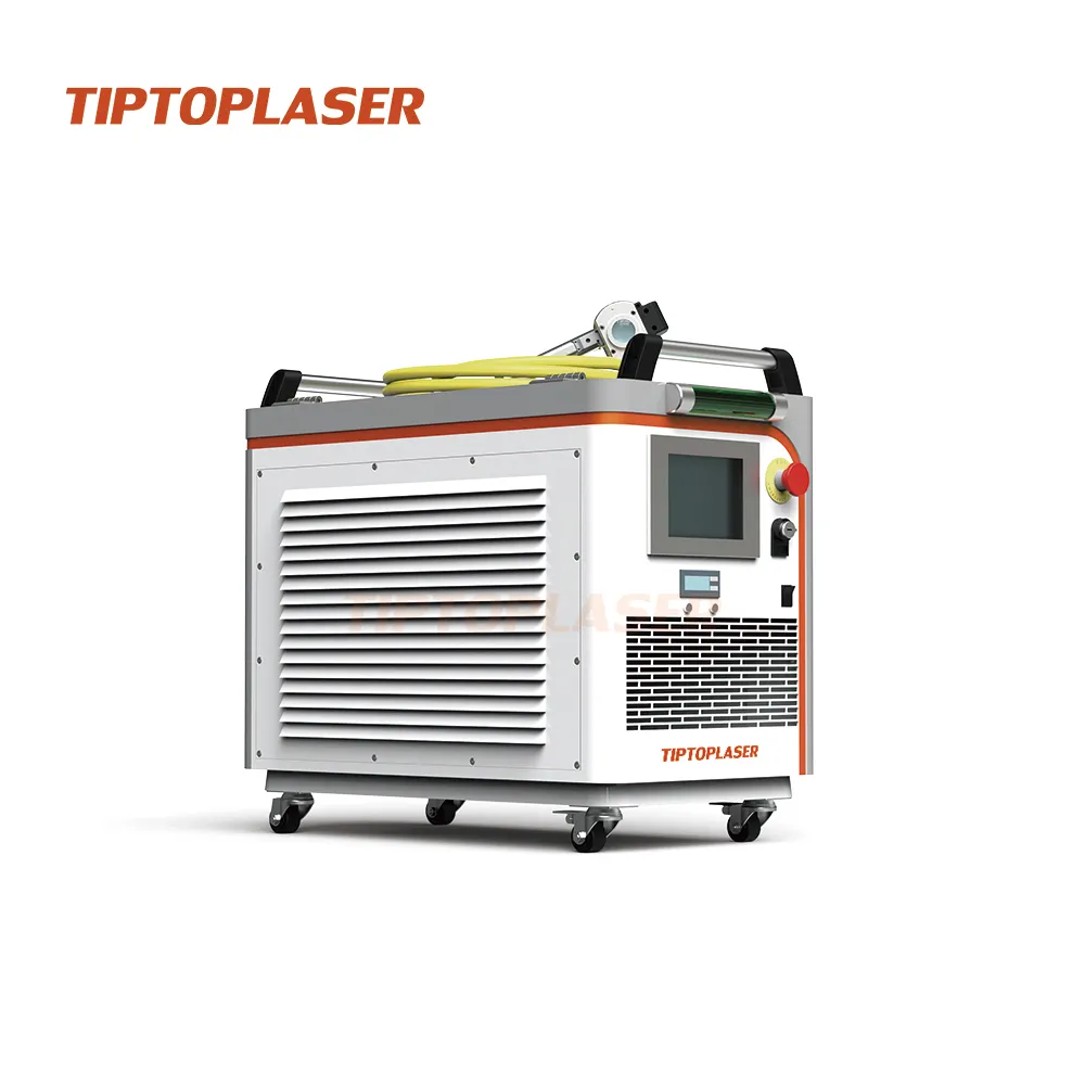 TIPTOP mesin pembersih laser portabel 300w, kepala lensa karat rumah laser pembersih