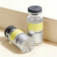 Étiquettes personnalisées en feuille d'or pour flacons de peptides 10 ml, autocollants adhésifs pour peptides de recherche
