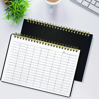 Cuaderno Promocional Personalizado con Espiral Universal, Cuadrícula y Filas/Columnas para Gestión de Datos e Inventario y Uso Escolar