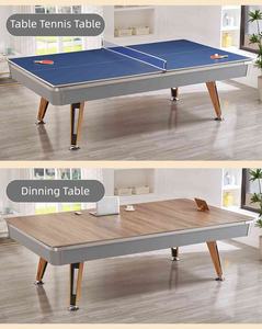 Mesa <span class=keywords><strong>de</strong></span> Billar <span class=keywords><strong>de</strong></span> Madera Maciza Personalizada con Tapa <span class=keywords><strong>de</strong></span> Pizarra Natural y Kit Completo <span class=keywords><strong>de</strong></span> Accesorios para Sala <span class=keywords><strong>de</strong></span> Juegos Familiar - Product Image 6