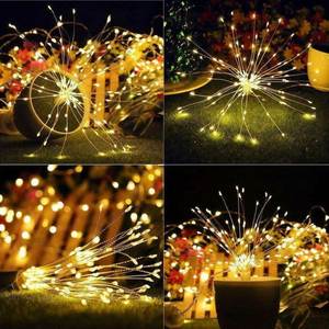 IP65 Rated Indoor/Outdoor Copper Fairy Garland Christmas <b>Lights</b> LED <b>String</b> <b>Lights</b> Inspired Fireworks Festive Outdoor Decoration - Product Image 5