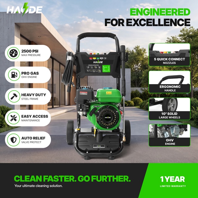 7HP 173BAR Petrol Pressure Washer 9LPM Gasoline High Pressure Washing Machine with Adjustable Pressurese