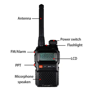 Ban đầu UV-3R cộng với xách tay Walkie Talkie hai cách phát thanh VHF UHF băng tần kép Mini <span class=keywords><strong>CB</strong></span> FM <span class=keywords><strong>Interphone</strong></span> uv3r - Product Image 6