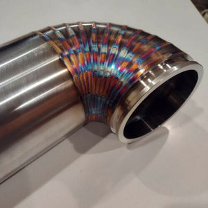 3 1/2 "Pie potong Las 304 baja tahan karat popok knalpot logam buang Lobster - Product Image 2