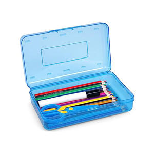 Boîte à crayons de couleurs assorties, étui rigide en plastique personnalisé pour enfants, fournitures scolaires, boîte de rangement pour crayons et stylos - Product Image 4