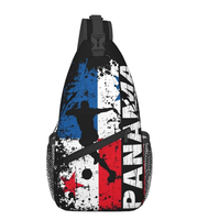 Sac bandoulière de haute qualité avec drapeau du Panama, logo personnalisé, sac de poitrine, sac à dos bandoulière, sac de voyage