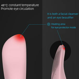 Cepillo de Limpieza Facial Eléctrico Impermeable IPX7, Exfoliante Facial de Silicona Recargable, Masajeador Exfoliante - Product Image 4