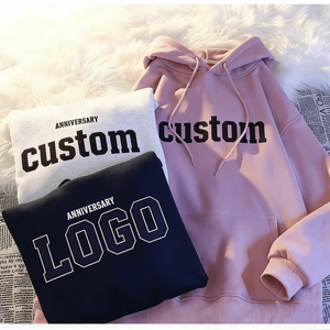 Felpe con Cappuccio Oversize alla <span class=keywords><strong>Moda</strong></span> con Design Ricamato, Unisex, Personalizzabili con Stampa in Sublimazione, Produzione su Misura per Uomo - Product Image 5