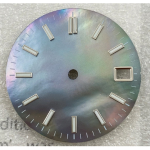 28.5mm Green Luminous Nail <b>Scale</b> Mother of Pearl Watch Dial Mod Parts for NH35 <b>Mechanical</b> Movement - Product Image 4