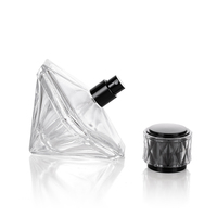 Flacon de parfum de luxe 70 ml avec vaporisateur, emballage transparent pour cosmétiques, flacons en verre