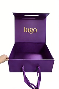 Custom Clothing Shoe Boot Portable Folding Packaging Extra <strong>Large</strong> Foldable Rigid Magnetic Luxury <strong>Gift</strong> <strong>Box</strong> With Handle - Product Image 2