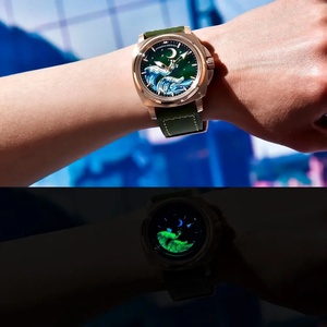 Montre automatique mécanique PAGANI DESIGN NH35A YS014, montre à carte des vagues, saphir, étanche, acier inoxydable, pour homme - Product Image 4