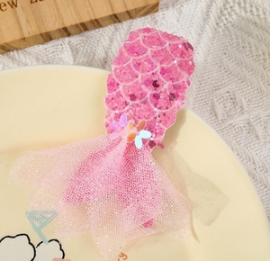 Fermagli per Capelli da Bambina a Forma di <span class=keywords><strong>Coda</strong></span> di Sirena Arcobaleno con Paillettes Colorate - Product Image 6