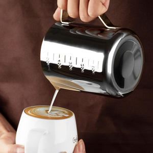 Pichet à lait Ecocoffee Professional Europe Silver <span class=keywords><strong>Motta</strong></span> 350ml 550ml 900ml en acier inoxydable écologique pour les services à café et à thé - Product Image 4