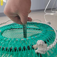 Piège pliable en HDPE pour escargots et crevettes, idéal pour l'aquaculture et la pêche en mer