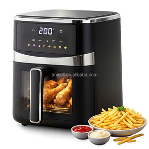 ANWELL Friteuse à air intelligente carrée 5L 6L 7L avec écran tactile numérique et fenêtre de visualisation en verre, multifonction pour cuisine domestique, cuisson sans huile - Product Image 6