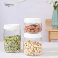 Boîte de conservation alimentaire hermétique sous vide (-0,03 Mpa) de 0,4 L avec couvercle PP à poussoir et corps en Tritan pour une conservation optimale de la fraîcheur