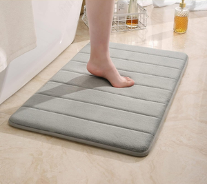 Tapis de bain antidérapant texturé <span class=keywords><strong>FIGOO</strong></span> - Sensation de massage, séchage rapide, super absorbant, antibactérien, tapis de sol pour salle de bain - Product Image 4