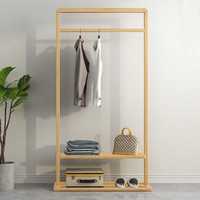 Perchero de Madera Multiusos con Almacenamiento para Zapatos