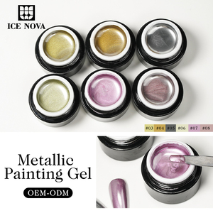 Esmalte de <span class=keywords><strong>Uñas</strong></span> Metálico HEMA TPO FREE, Gel de Pintura Metálica Brillante, Polvo Cromado para <span class=keywords><strong>Uñas</strong></span>, Pigmento Espejo, Polvo Decorativo - Product Image 2