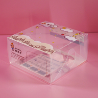 Vente en gros, emballage en plastique transparent PP coloré pour chaussures de bébé et enfants, boîte pliante