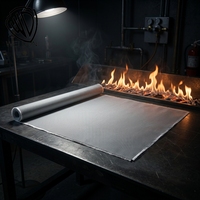 Tissu en fibre de verre enduit de PU pour la protection des équipements, résistance thermique exceptionnelle de -70°C à 1200°C, tissu ignifuge