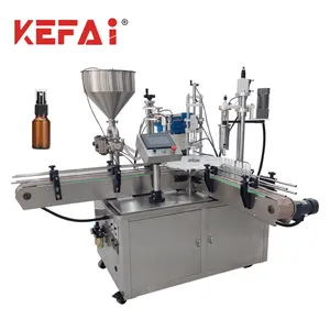 KEFAI Automatic Rotor Pump Liquid Bottle 10ml Small Vial Liquid Filling Capping Machine