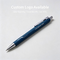 Elegante Bolígrafo Metálico con Diseño Hueco y Logotipo Personalizado, Regalo Promocional Perfecto para Empresas