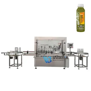 Máquina de enchimento automática de bebidas energéticas, suco de frutas e coquetéis WB-YG6 50-500ml original de fábrica