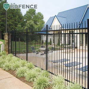 जस्ता स्टील गार्डन बाड़ नगरपालिका ग्रीन बेल्ट अलग-अलग रेलिंग वनस्पति उद्यान दबाव उपचार धातु के लिए सुरक्षात्मक बाधा - Product Image 1