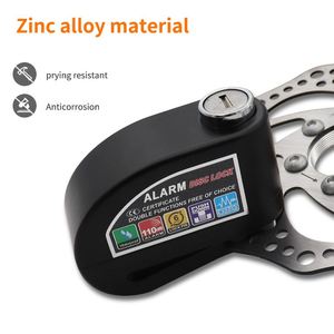 Motorrad-Alarmschloss mit 110 dB Lautstärke, Wasserdichtes Sicherheitsschloss für Fahrräder und Motorräder - Product Image 5
