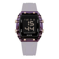 Jam tangan logo kustom jam tangan mewah pergelangan tangan pria grosir jam tangan Digital pergelangan tangan anak-anak ALARM untuk pria