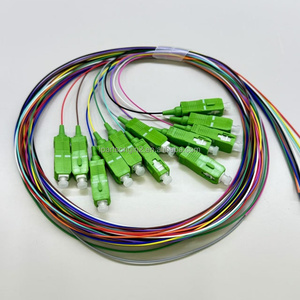 Pigtail de Fibra Óptica Monomodo SC/APC de 12 Colores Arcoíris Personalizado, LSZH 0.9mm 1.5M para Empalmes en Proyectos CATV FTTH PON - Product Image 5