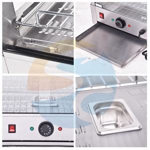 Vitrine chauffante de comptoir pour restauration rapide Shuangchi <span class=keywords><strong>McDonald</strong></span>/KFC, chauffe-pain électrique en verre et acier inoxydable - Product Image 4